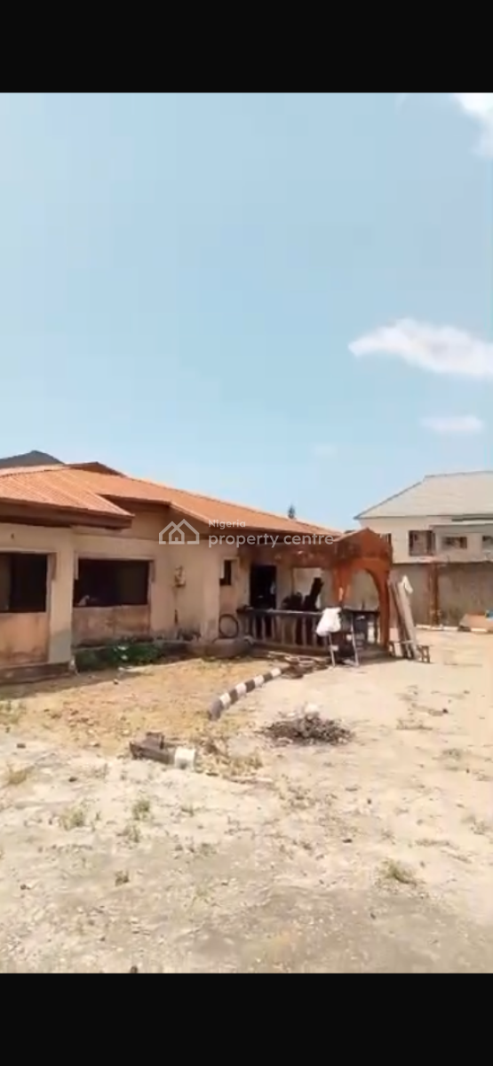Prime Double Corner Piece with  Structure of 4bedroom Bungalow, Opposite Debirus College By Goodnews Estate First Gate Via Thera Annex, Sangotedo, Ajah, Lagos, Mixed-use Land for Sale