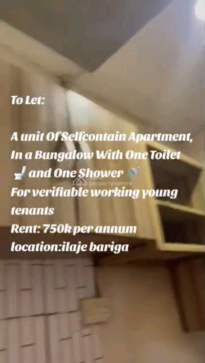 Standard Room Self Contained, Ilaje, Bariga, Shomolu, Lagos, Self Contain (single Rooms) for Rent