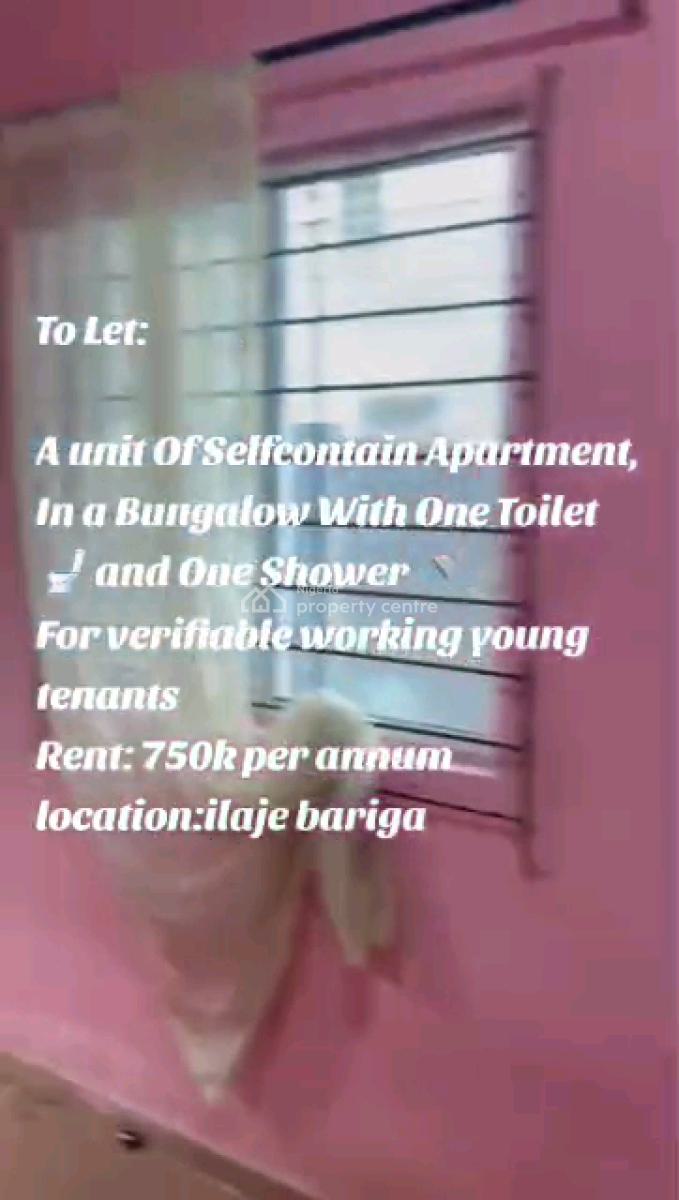 Standard Room Self Contained, Ilaje, Bariga, Shomolu, Lagos, Self Contain (single Rooms) for Rent