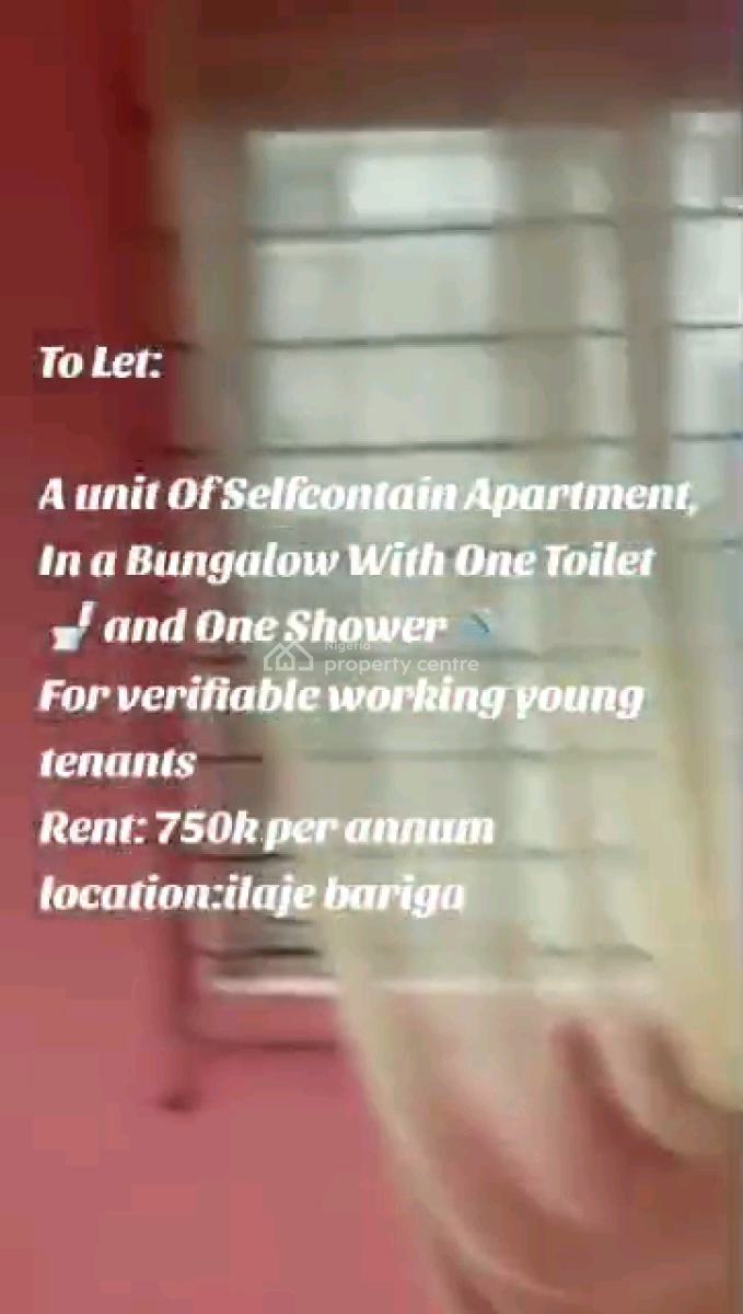 Standard Room Self Contained, Ilaje, Bariga, Shomolu, Lagos, Self Contain (single Rooms) for Rent