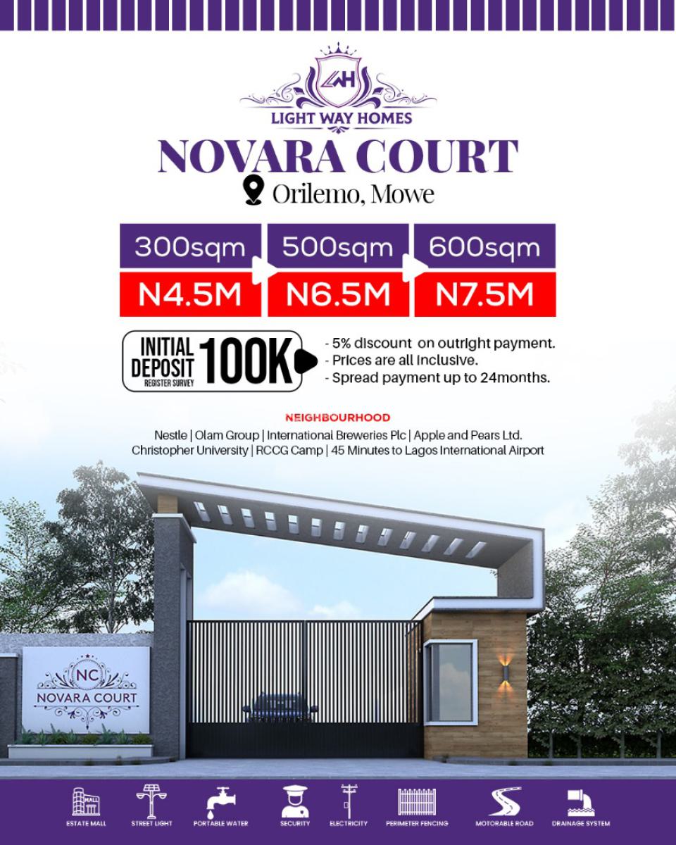 100% Dry Land, Orilemo, Mowe Ofada, Ogun, Mixed-use Land for Sale