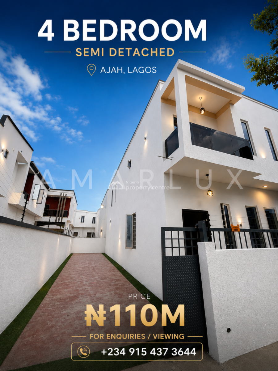 4 Bedrooms Semi Detached House for Distress, Atlantic Nominee Estate, Ajah, Lagos, Semi-detached Duplex for Sale
