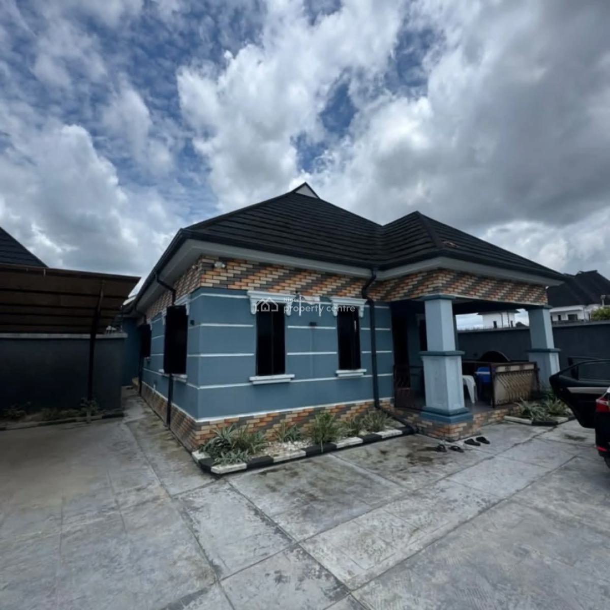 3 Bedroom Bungalow with Self Contain and Security House, Cedarwood Estate Off Sars Road, Port Harcourt, Rivers, Detached Bungalow for Sale