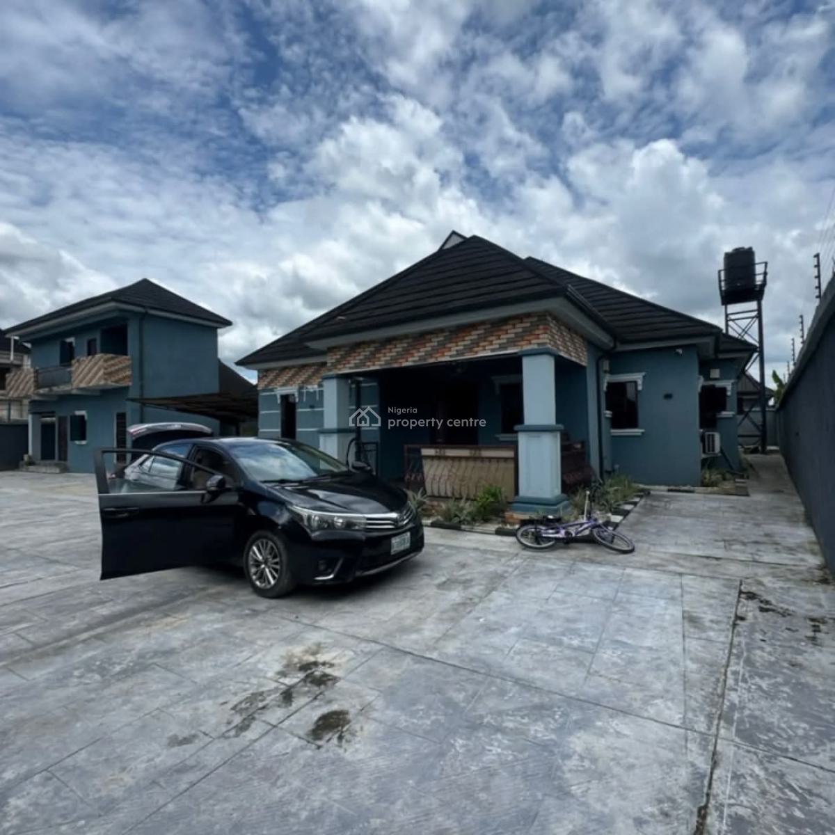 3 Bedroom Bungalow with Self Contain and Security House, Cedarwood Estate Off Sars Road, Port Harcourt, Rivers, Detached Bungalow for Sale