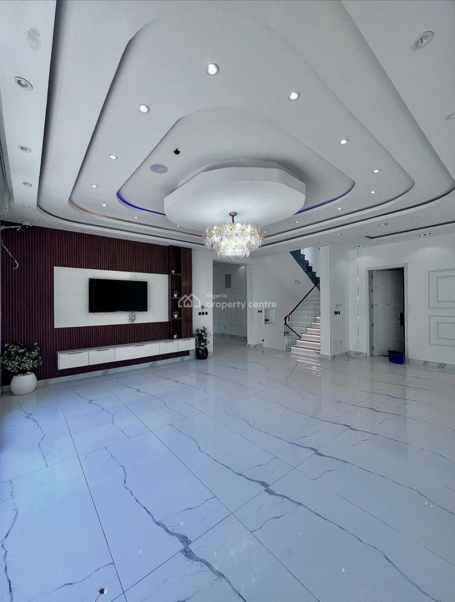 6 Bedroom Fully Detached Duplex with Bq, Equipped Gym, Cinema, 2 Kitch, Ikate, Lekki, Lagos, Detached Duplex for Sale