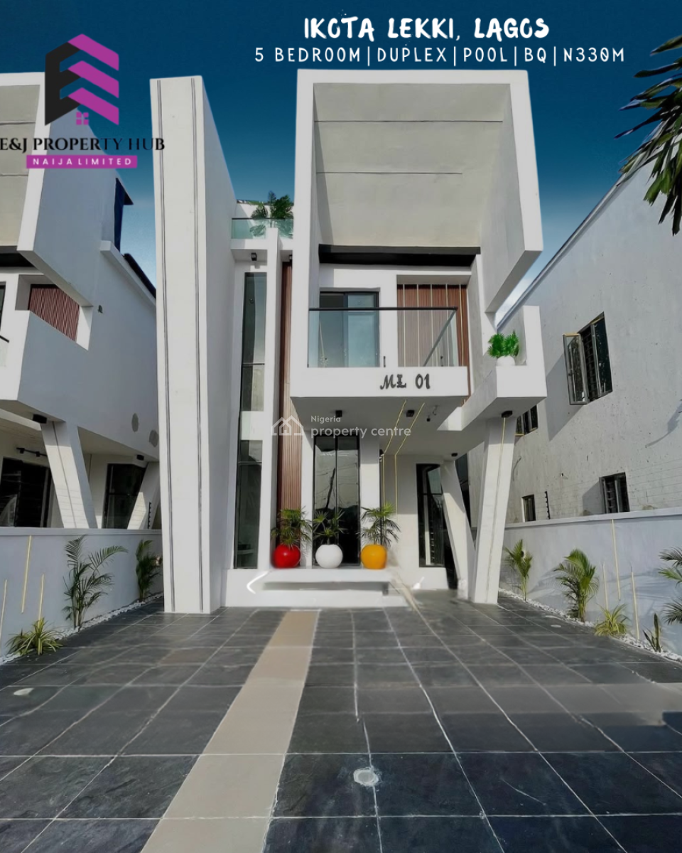 Newly Built Well Finished 5 Bedroom Detached Duplex with Swimming Pool, Ikota Lekki, Ikota, Lekki, Lagos, Detached Duplex for Sale