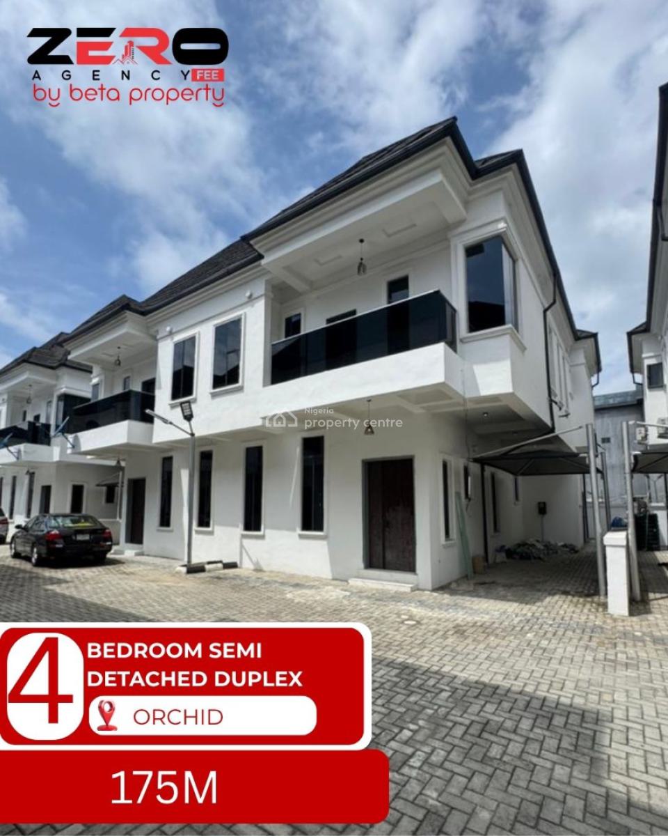 4 Bedroom Semi Detached Duplex with a Bq, Orchid, Ikota, Lekki, Lagos, Semi-detached Duplex for Sale