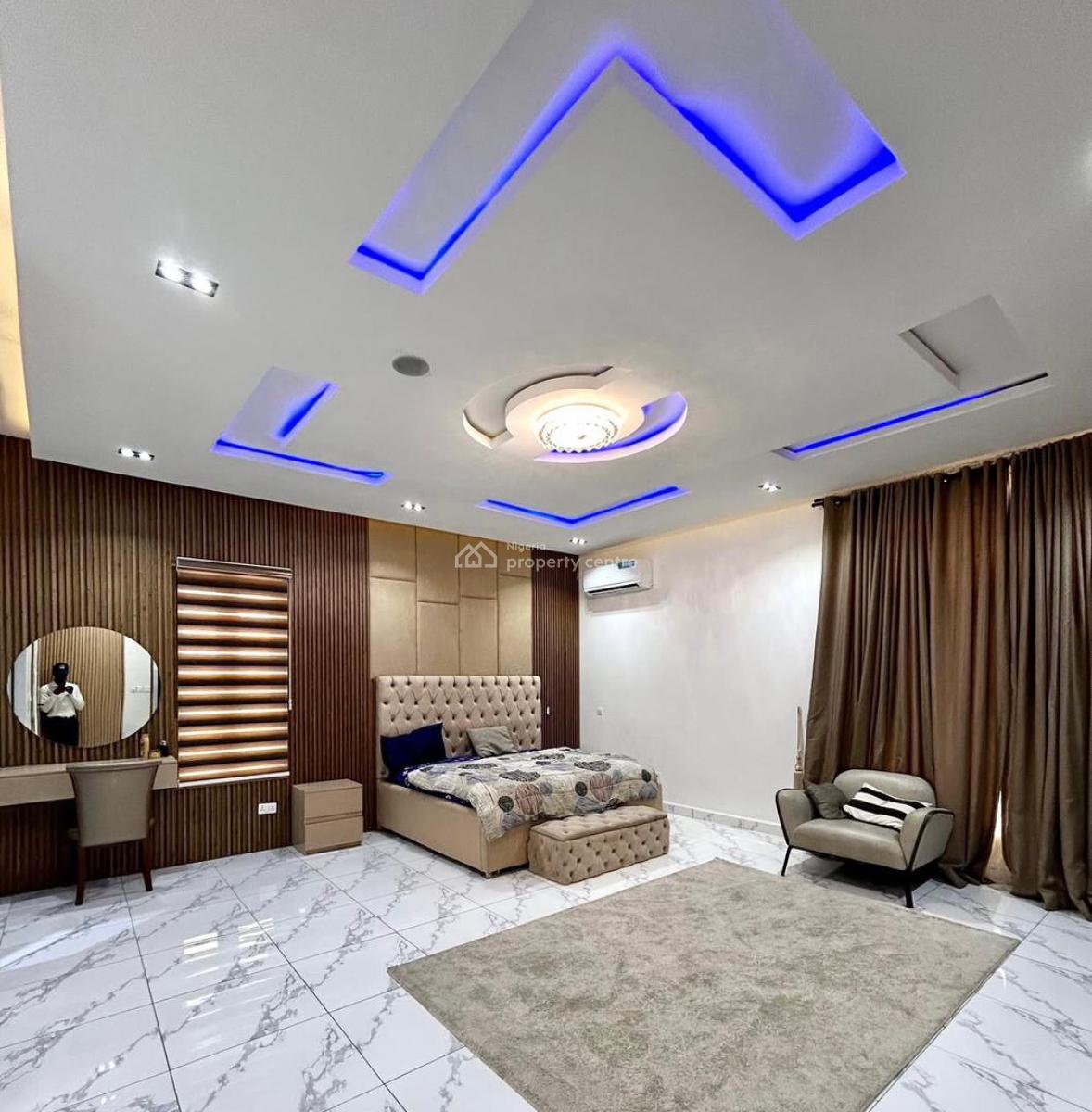 Fully Furnished Standard 5 Bedrooms Detached with a Pool, Ikota Lekki, Ikota, Lekki, Lagos, Detached Duplex for Rent