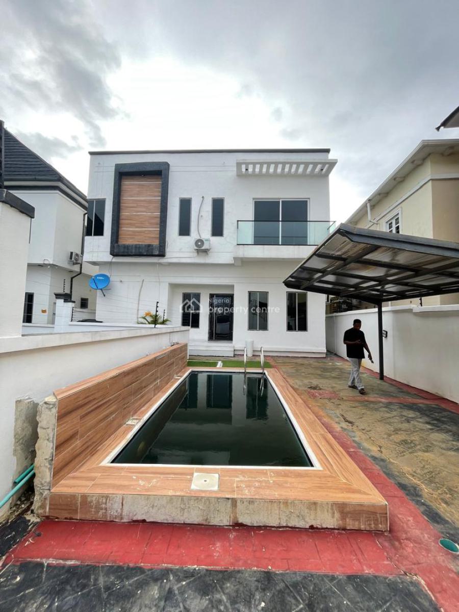 4 Bedroom Fully Furnished Duplex with Bq, Pool, Inverter, Ac., Ikota, Lekki Phase 2, Lekki, Lagos, Detached Duplex for Rent
