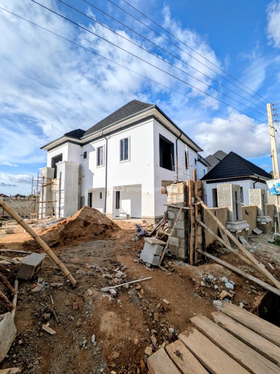 Newly Built 5 Bedroom Detached Duplex with Bq and Swimming Pool, By Sunnyvale Estate, Dakwo, Abuja, Detached Duplex for Sale