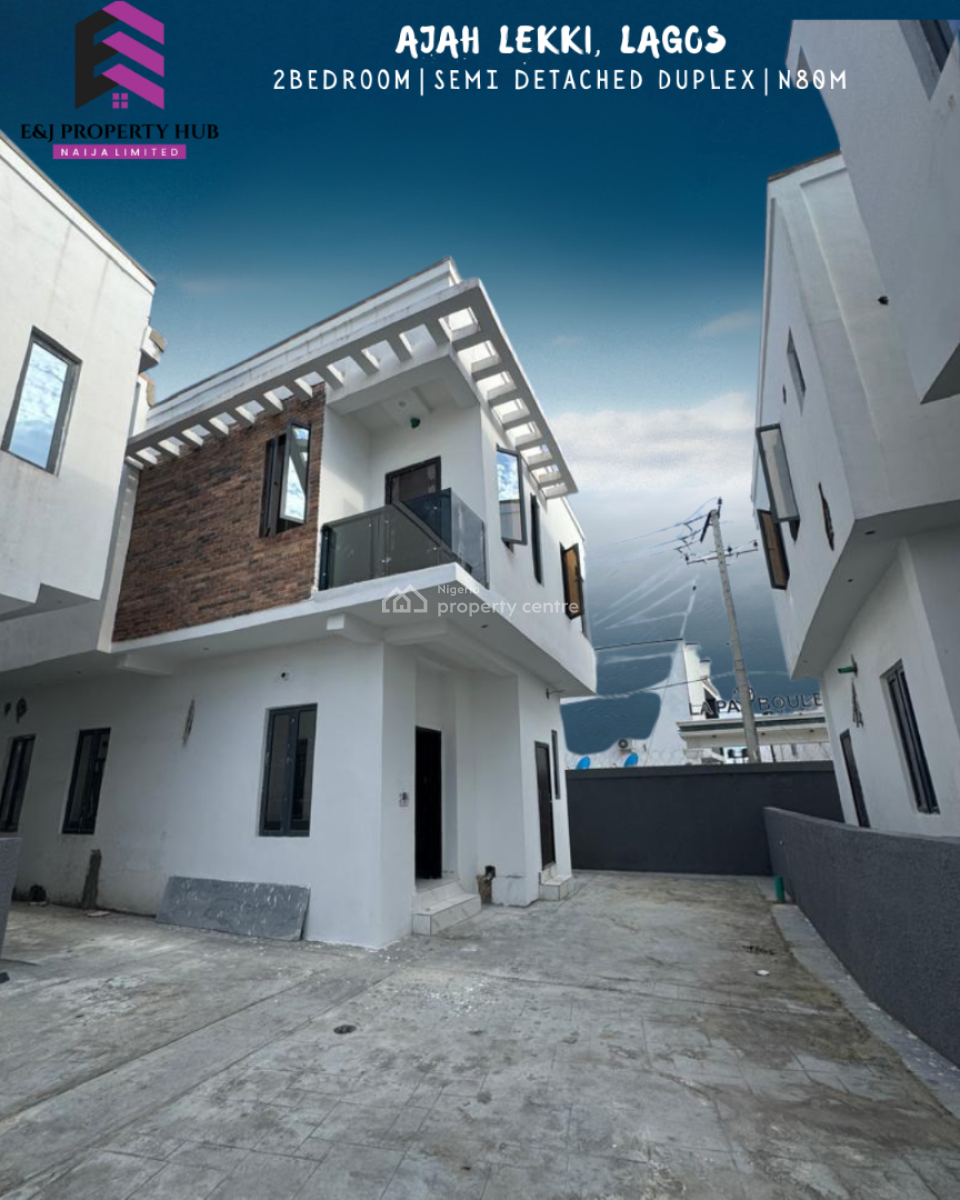 Newly Built 2 Bedroom Semi-detached  Duplex with Payment Plan, By Abraham Adesanya Area, Ajah, Lagos, Semi-detached Duplex for Sale