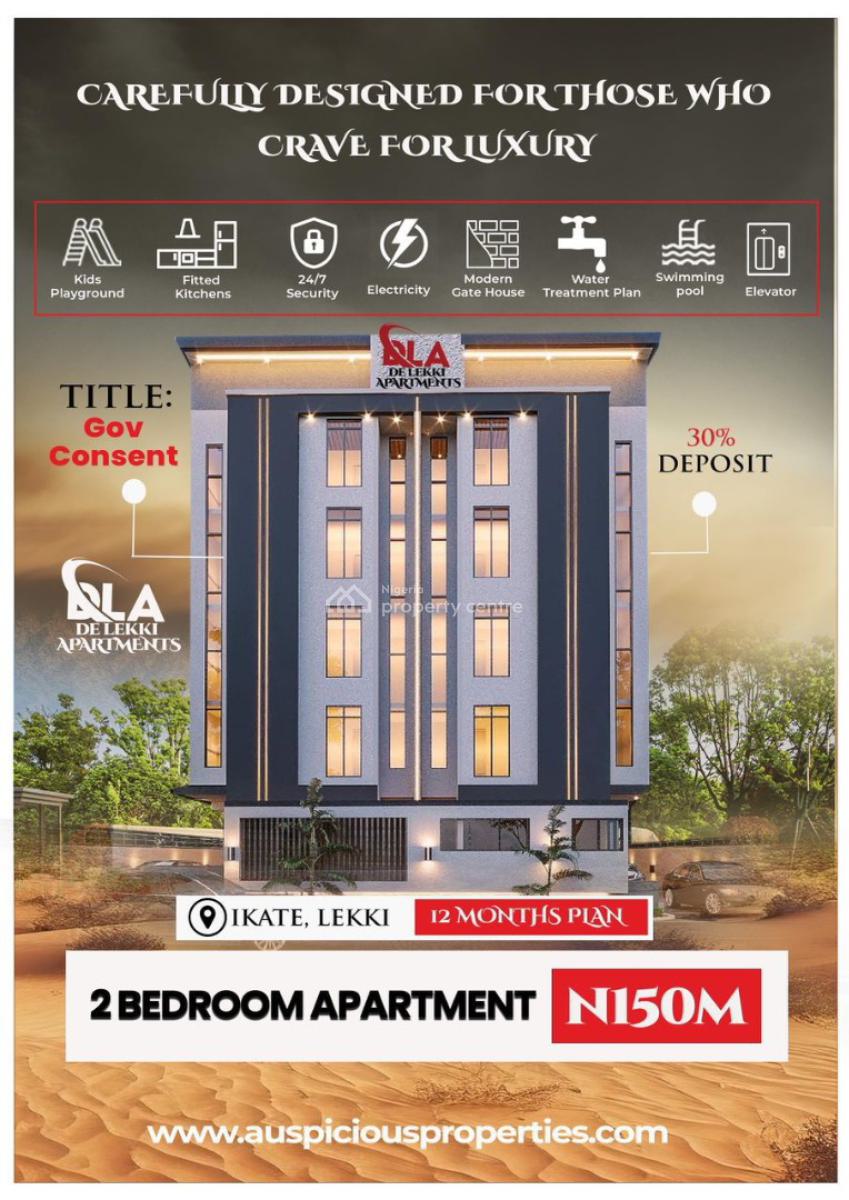 Lucrative 2-bedroom: Investment Opportunity, De Lekki Apartment, Ikate, Lekki, Lagos, Block of Flats for Sale