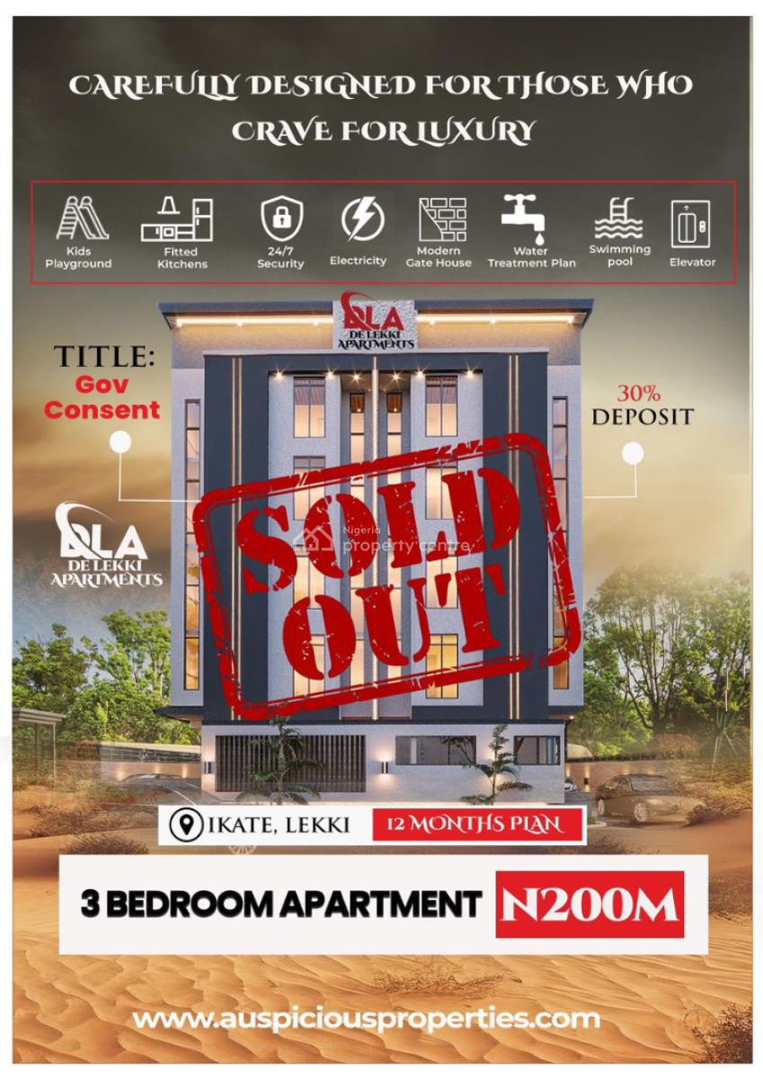 Lucrative 2-bedroom: Investment Opportunity, De Lekki Apartment, Ikate, Lekki, Lagos, Block of Flats for Sale