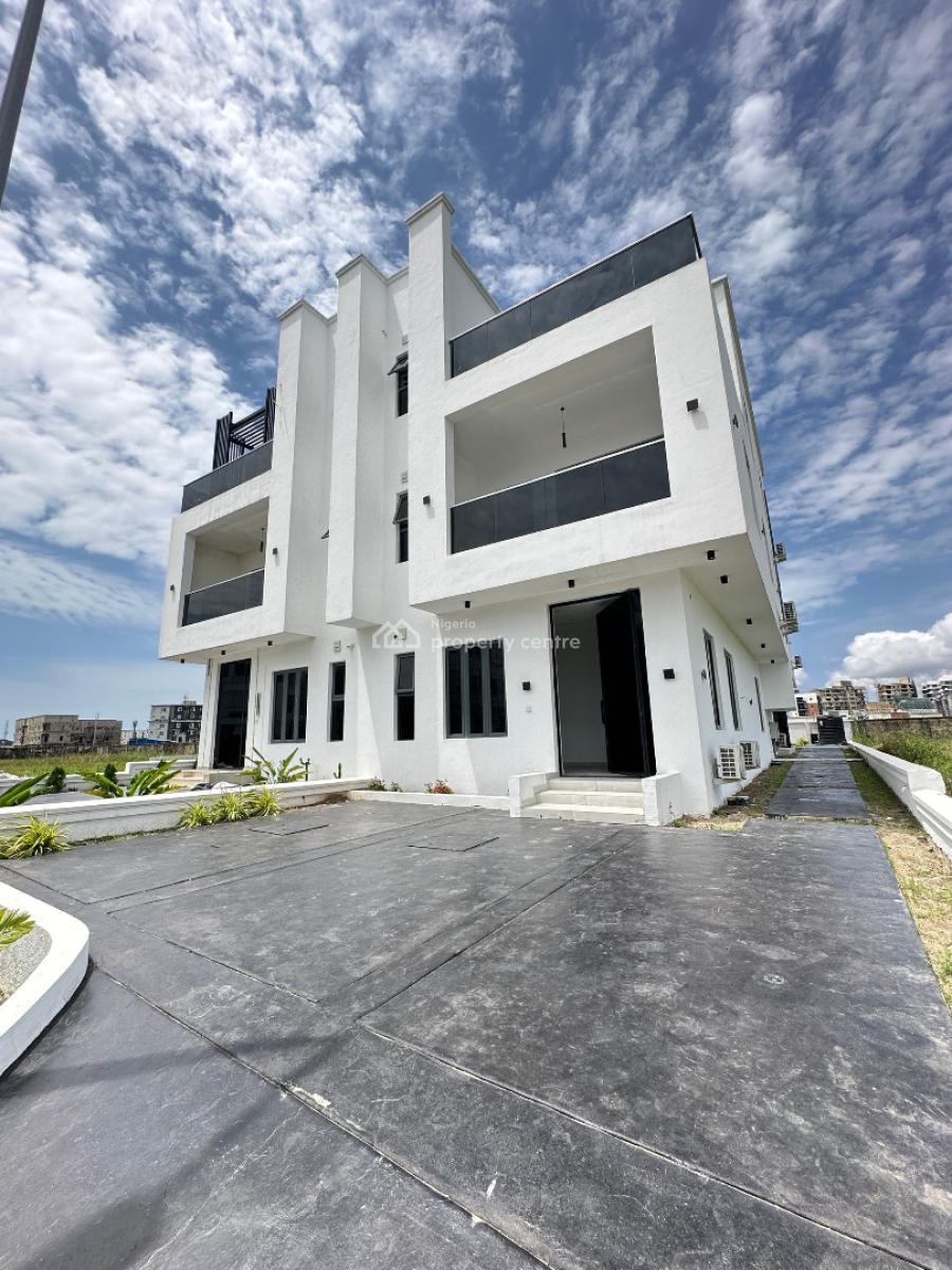 The Most Affordable Luxury 4 Bedroom Detached Duplex in Cowrie Creek, Contemporary Spacious 4 Bedroom Semi-detached Duplex with Bq, Rooftop, Ikate, Lekki, Lagos, Semi-detached Duplex for Sale