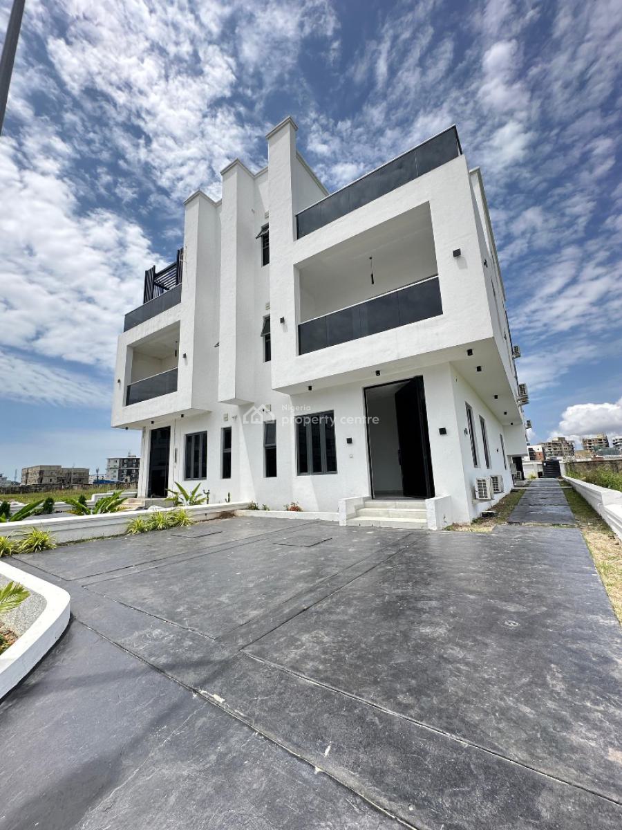 The Most Affordable Luxury 4 Bedroom Detached Duplex in Cowrie Creek, Contemporary Spacious 4 Bedroom Semi-detached Duplex with Bq, Rooftop, Ikate, Lekki, Lagos, Semi-detached Duplex for Sale