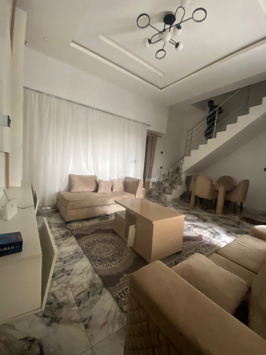 Luxury Furnished 3 Bedroom with Bq, Clean Water and Constant Light, By Lekki Gardens 5, Atlantic Estate, General Paints, Ajah, Lagos, Terraced Duplex for Rent