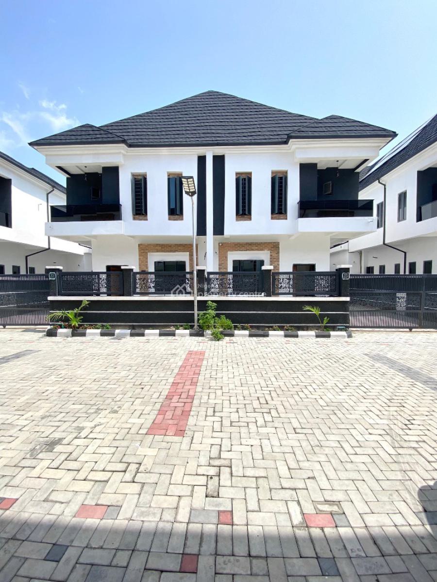 Well Built 4 Bedroom Semi Detached Duplex with Bq, Chevron Toll Gate, Lekki, Lagos, Semi-detached Duplex for Sale