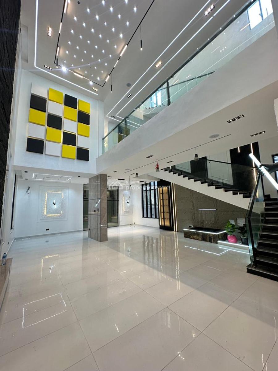 Exquisite Spacious 6 Bedroom Fully Detached Duplex with Bq, Cinema, Ro, 6 Bedroom in a Serene Environment with Rooftop, Chevron Lekki, Lekki, Lagos, Detached Duplex for Sale