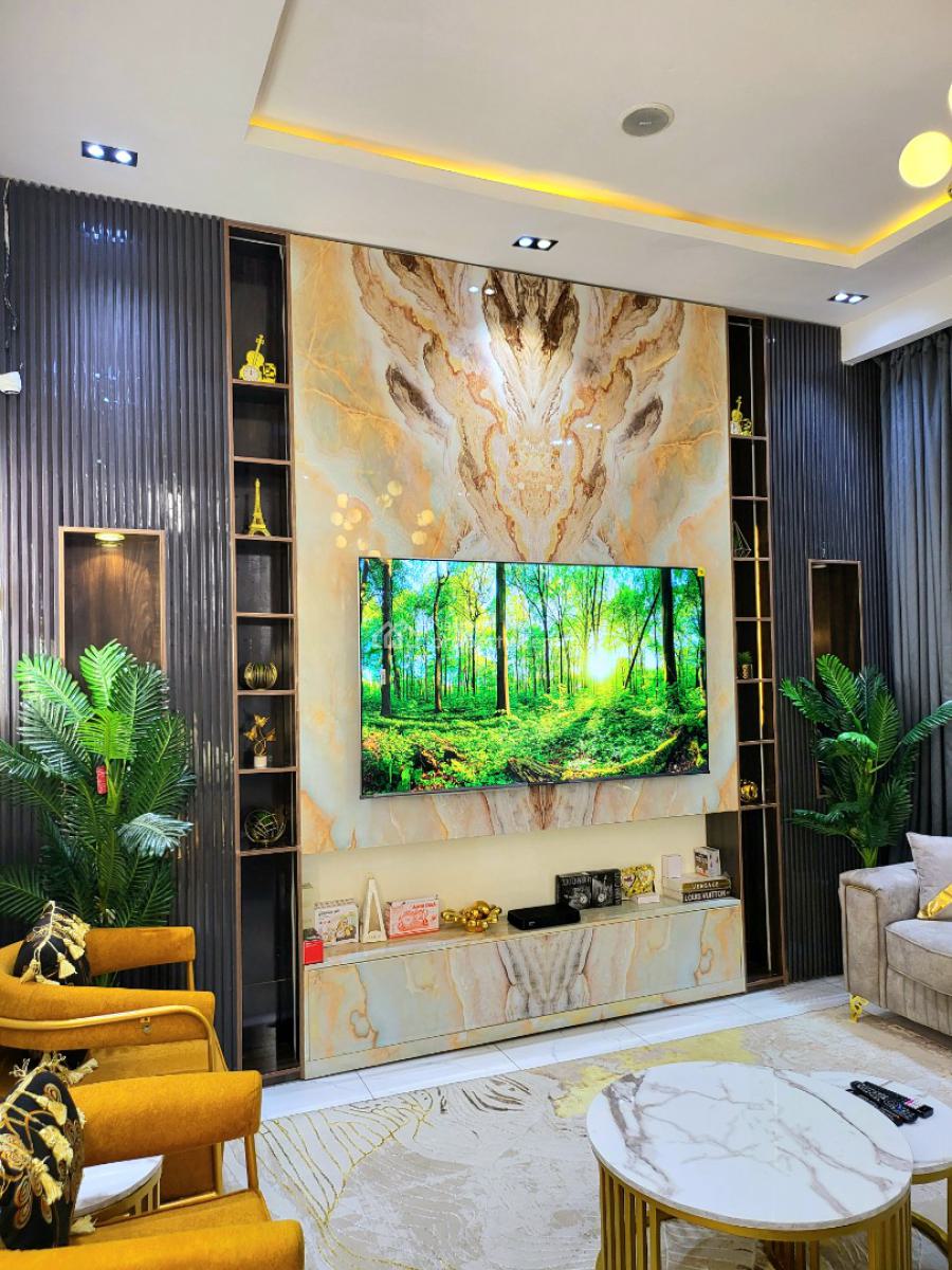 Move-in-ready Luxury 4 Bedroom Terraced Duplex with Solar Inverter, Orchid Road, Lekki, Lagos, Terraced Duplex for Sale