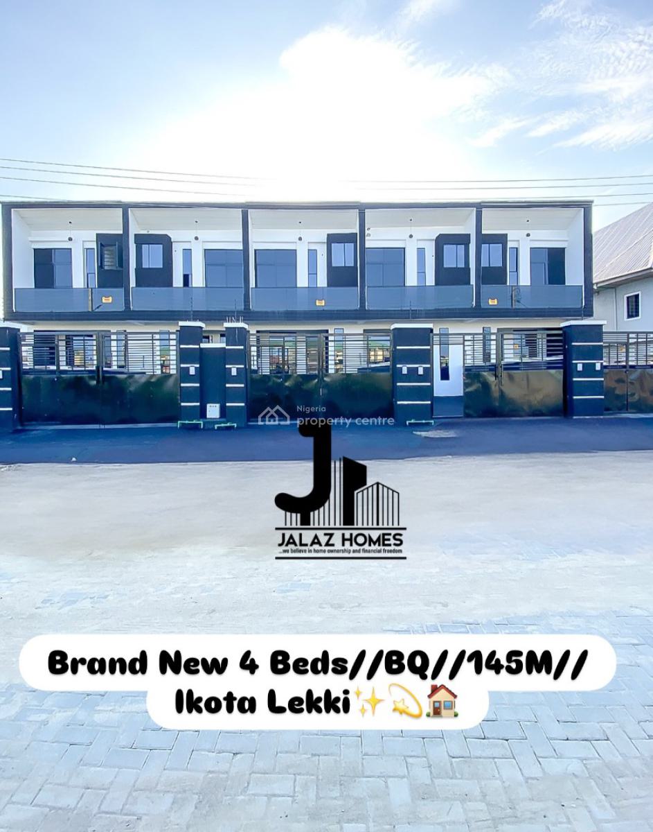 Brand New 4 Bedroom Terraced Duplex Home, Ikota, Lekki, Lagos, House for Sale