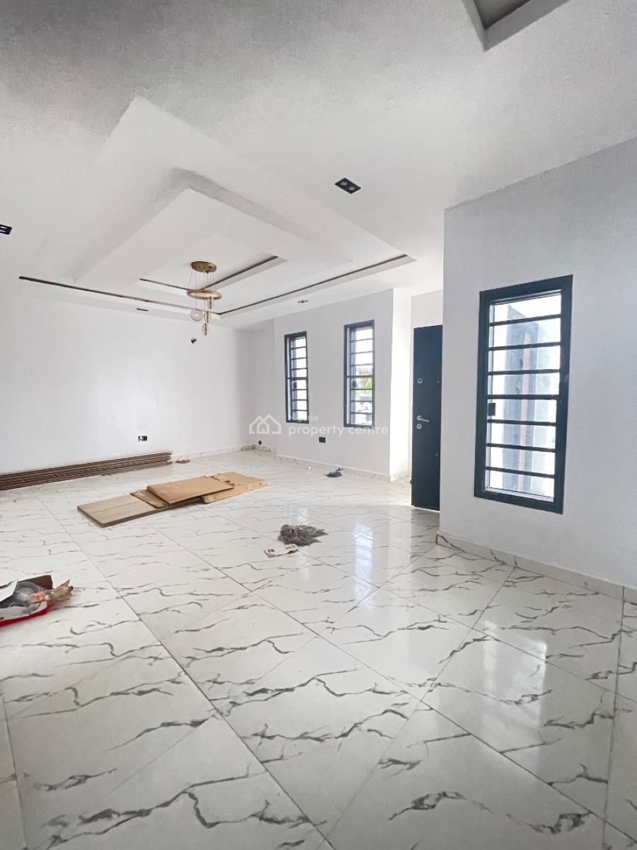 Luxury Brand New 4 Bedroom Terrace Duplex Alone in The Compound, Located Inside a Secured Estate,clean Water and Beautiful Environment, Sangotedo, Ajah, Lagos, Terraced Duplex for Rent
