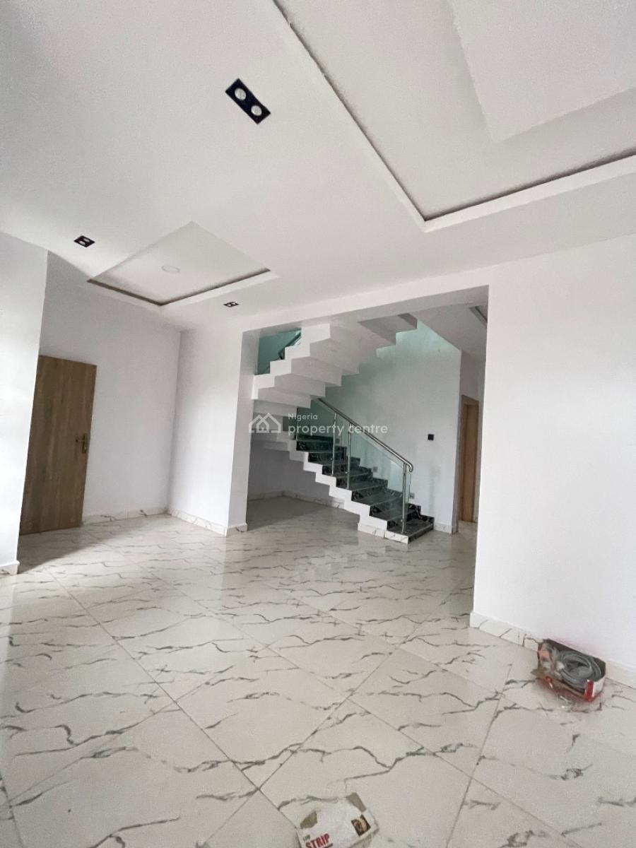 Luxury Brand New 4 Bedroom Terrace Duplex Alone in The Compound, Located Inside a Secured Estate,clean Water and Beautiful Environment, Sangotedo, Ajah, Lagos, Terraced Duplex for Rent