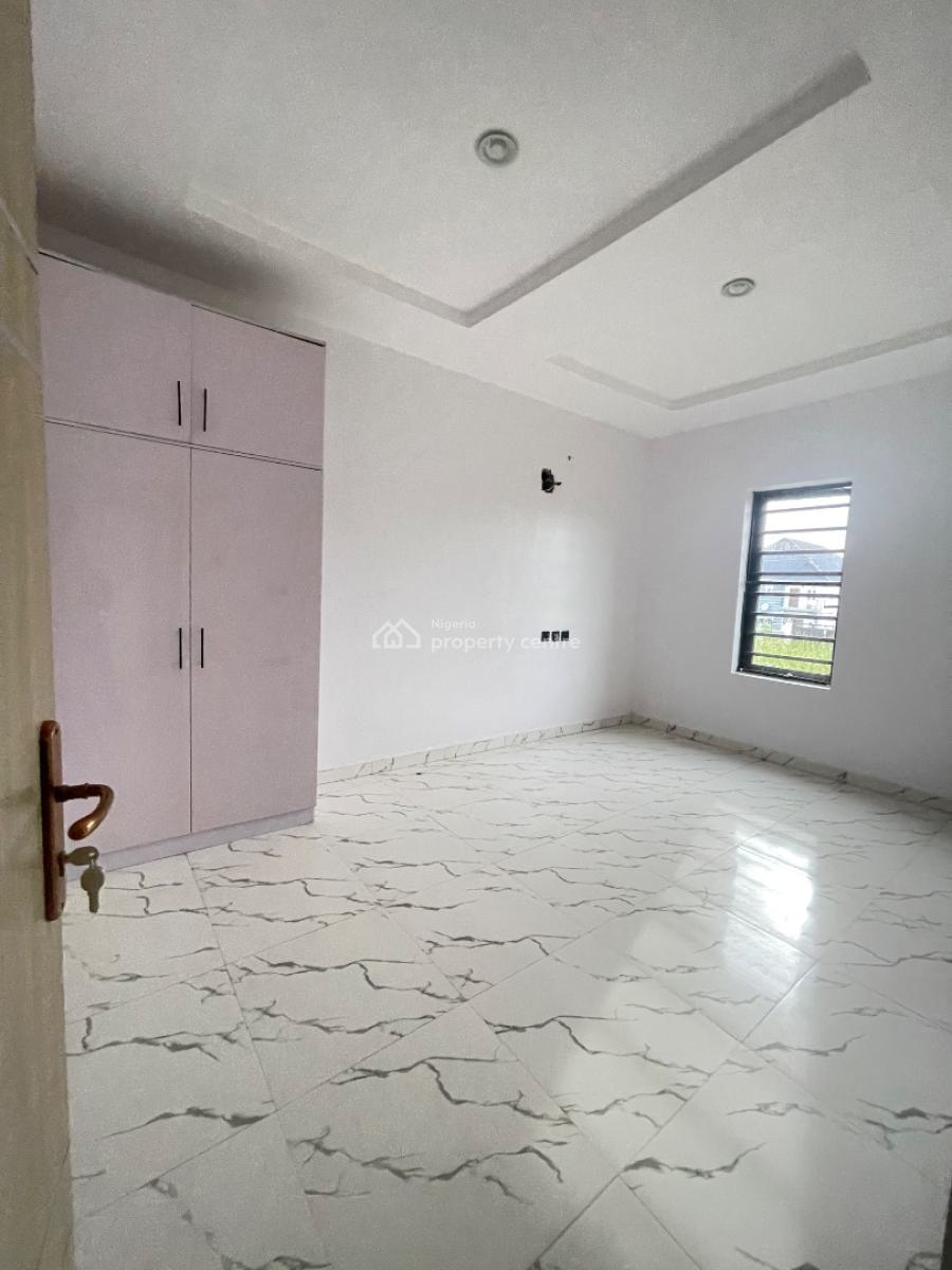 Luxury Brand New 4 Bedroom Terrace Duplex Alone in The Compound, Located Inside a Secured Estate,clean Water and Beautiful Environment, Sangotedo, Ajah, Lagos, Terraced Duplex for Rent