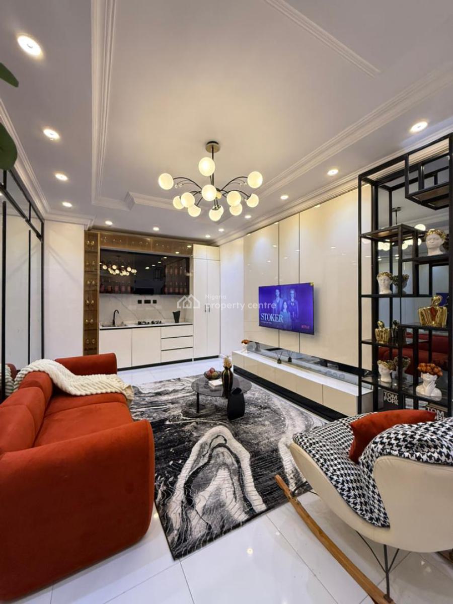 Deluxe 1 Bedroom Bathtub Apartment with Red Room., Osapa, Lekki, Lagos, Flat / Apartment Short Let