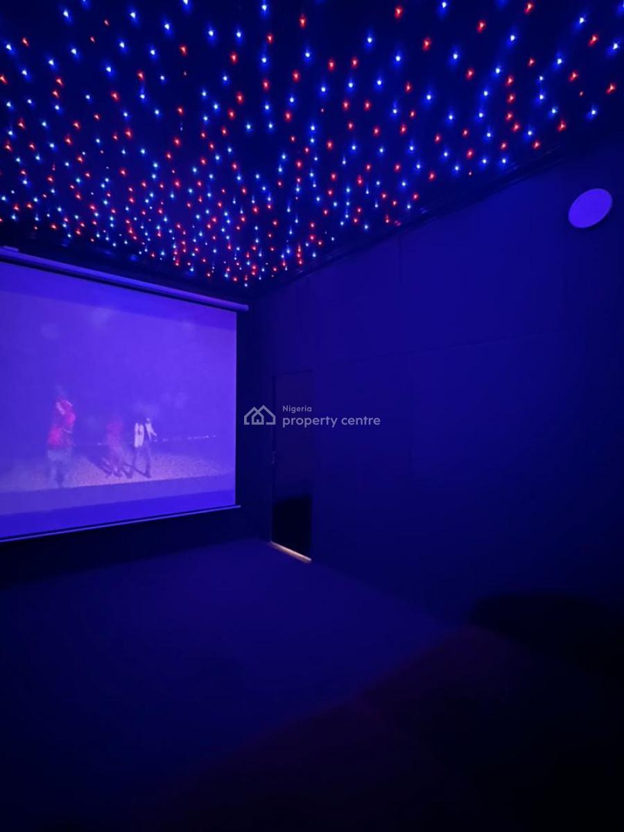 1 Bedroom Apartment with a Private Cinema and Bathub, Osapa, Lekki, Lagos, Flat / Apartment Short Let