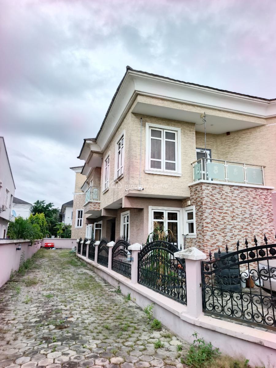 Smart Spacious Conducive 4 Bedrooms Detached Duplex with Ac and Bq., Royal Garden Estate, Ajah, Lagos, Ajah, Lagos, Semi-detached Duplex for Rent