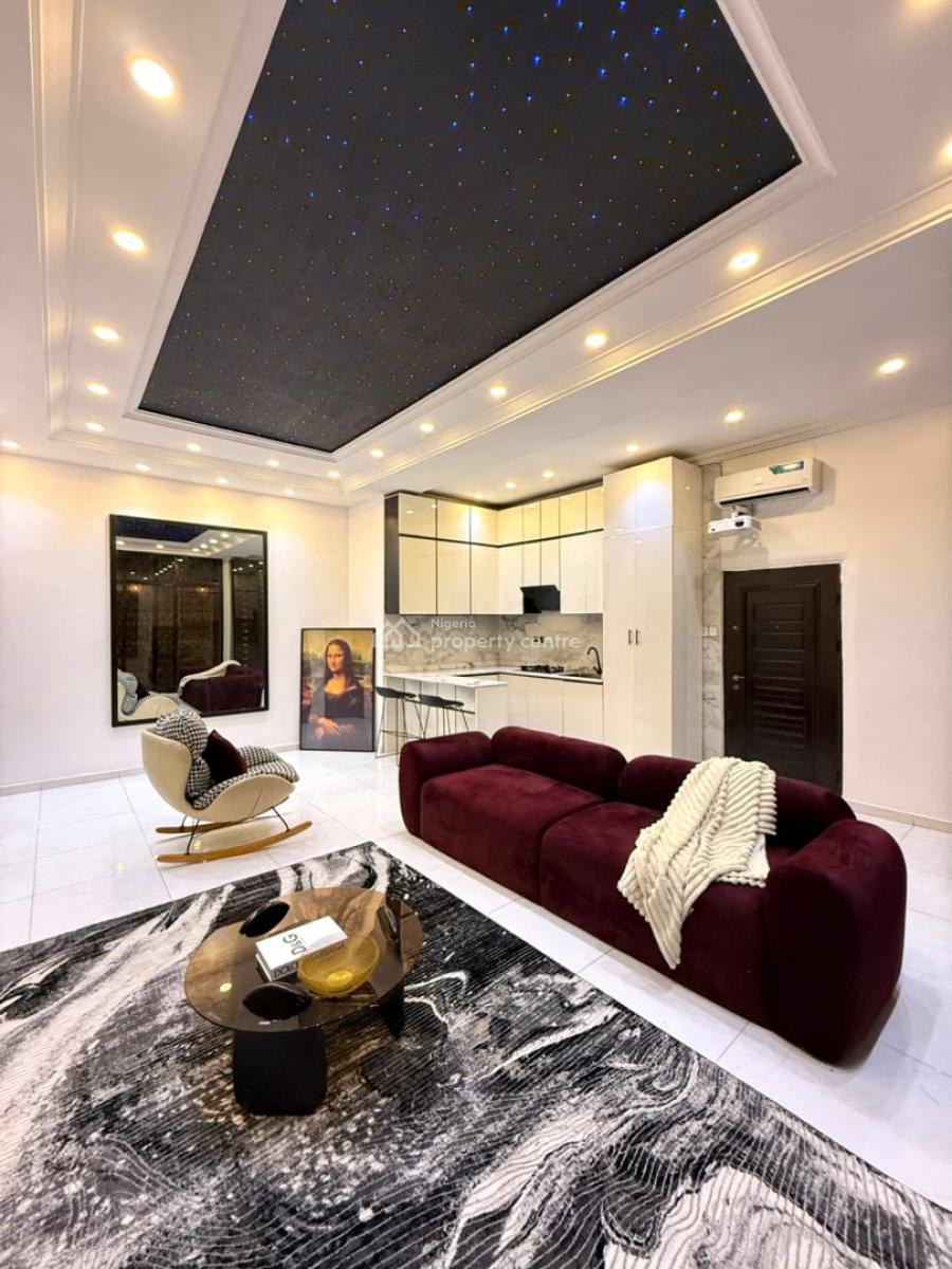 Two Units of Deluxe Cinematic 1 Bedroom with Bathub and Red Room, Chevron Lekki, Lekki, Lagos, Mini Flat (room and Parlour) Short Let