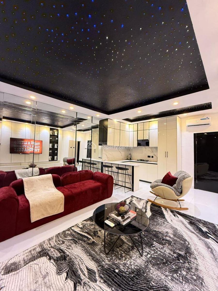 Two Units of Deluxe Cinematic 1 Bedroom with Bathub and Red Room, Chevron Lekki, Lekki, Lagos, Mini Flat (room and Parlour) Short Let