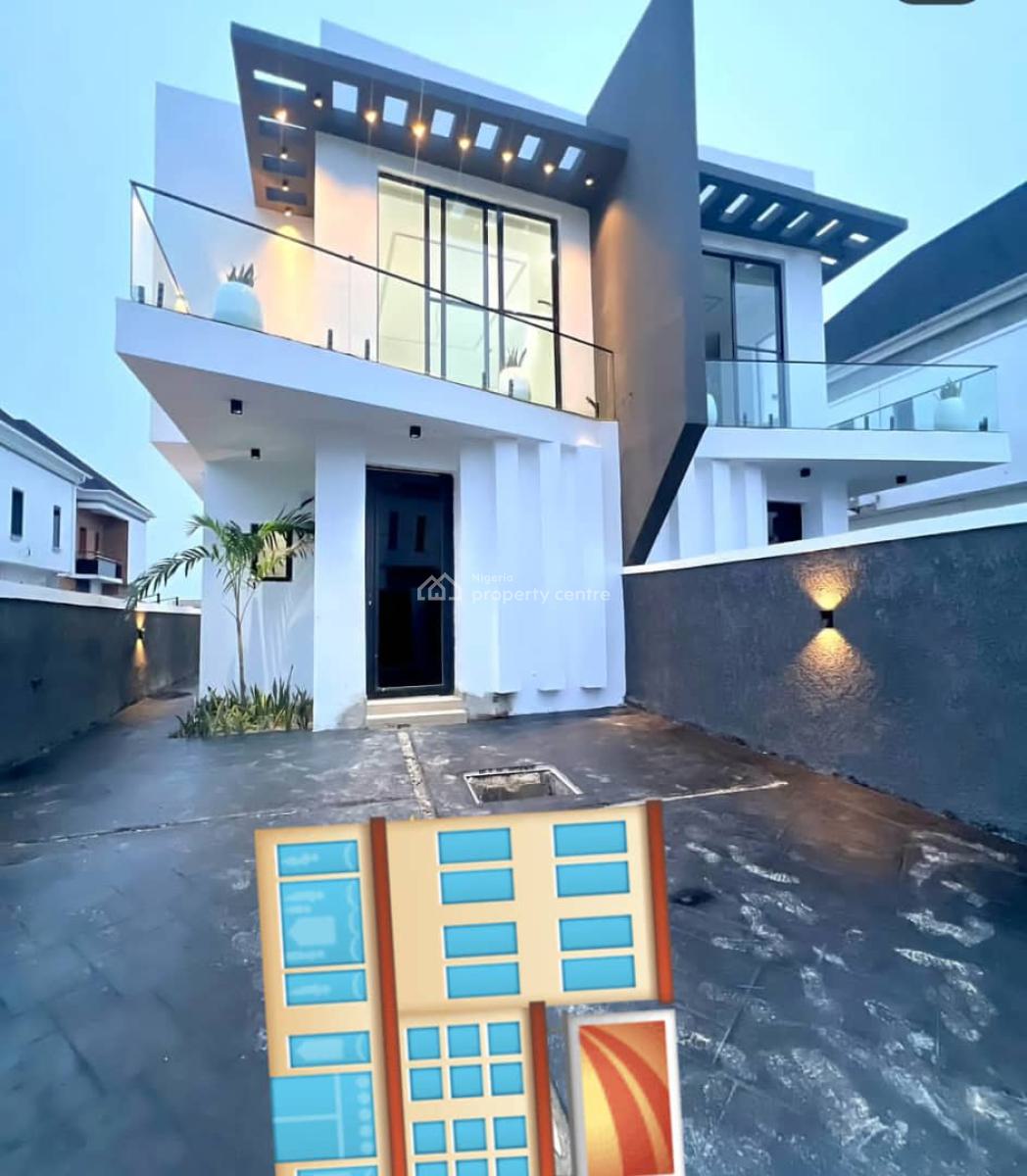 4 Bedroom Semi Detached Duplex, Chevron, Lekki Phase 2, Lekki, Lagos, Semi-detached Duplex for Rent
