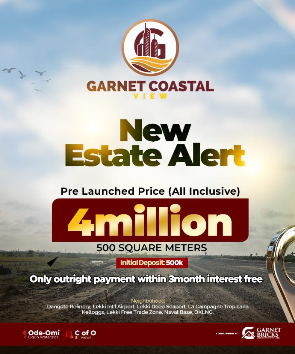 Coastal View 500 Square Meters Land, Coastal View, Ode Omi, Ibeju Lekki, Lagos, Residential Land for Sale
