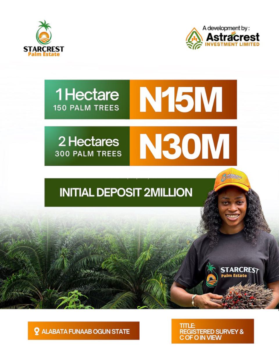 Big News!   We Are Excited to Officially Launch, Starcrest Palm Estate, Albata, Abeokuta North, Ogun, Industrial Land for Sale