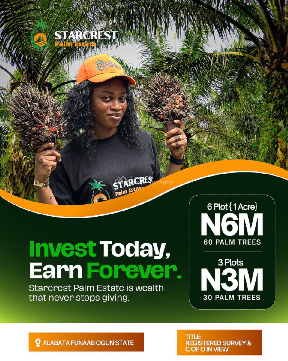 Big News!   We Are Excited to Officially Launch, Starcrest Palm Estate, Albata, Abeokuta North, Ogun, Industrial Land for Sale