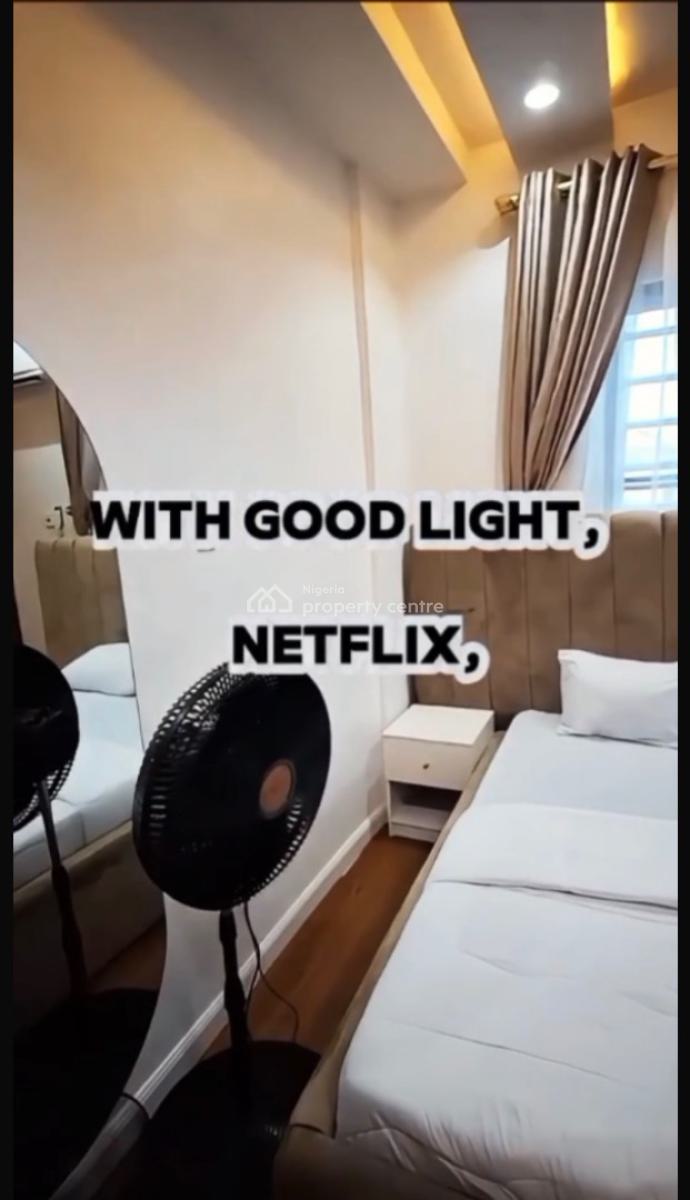 a Monthly Furnished Self Contain with Tv, Bed, Wardrobe and Others, Morocco, Yaba, Lagos, Self Contain (single Rooms) for Rent