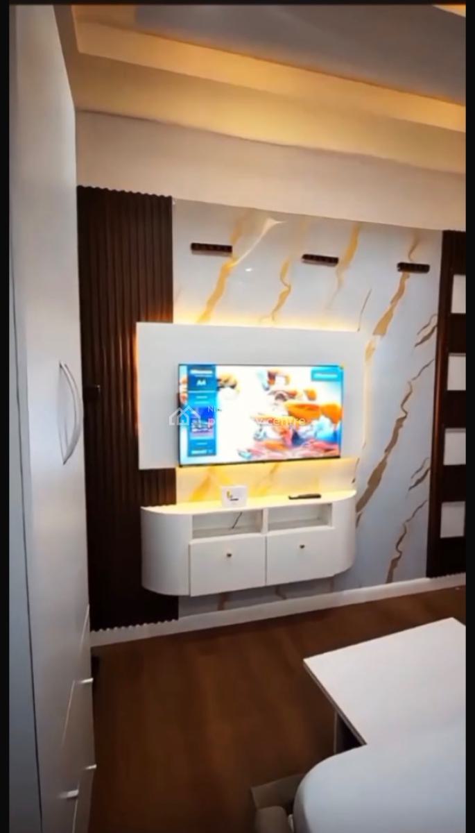 a Monthly Furnished Self Contain with Tv, Bed, Wardrobe and Others, Morocco, Yaba, Lagos, Self Contain (single Rooms) for Rent