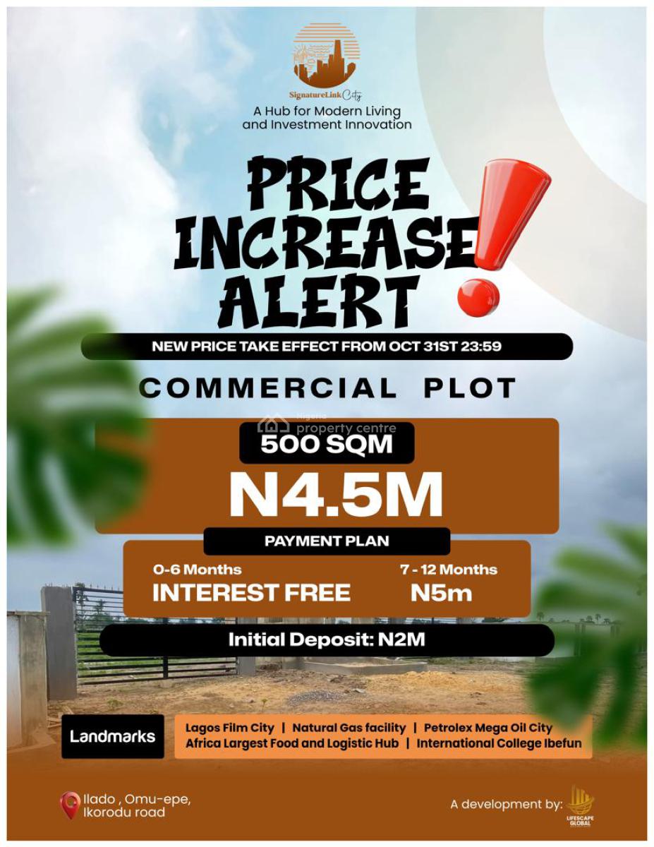*15 Days to Go* * Price Increase Alert *  *signatu, Ilado,omu Epe, Epe, Lagos, Residential Land for Sale