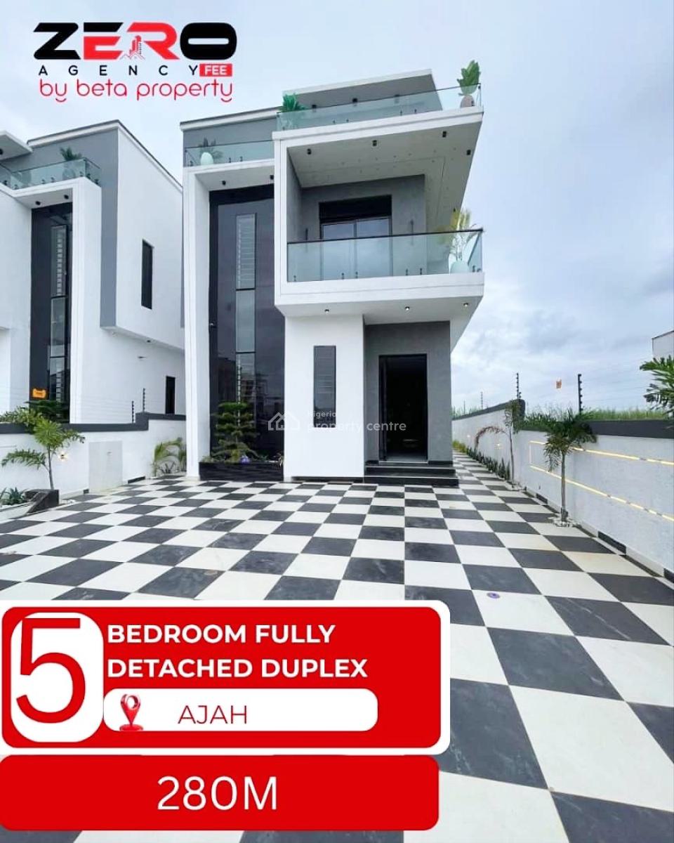 5 Bedroom Fully Detached Duplex with a Bq, Ajah, Ajah, Lagos, Detached Duplex for Sale