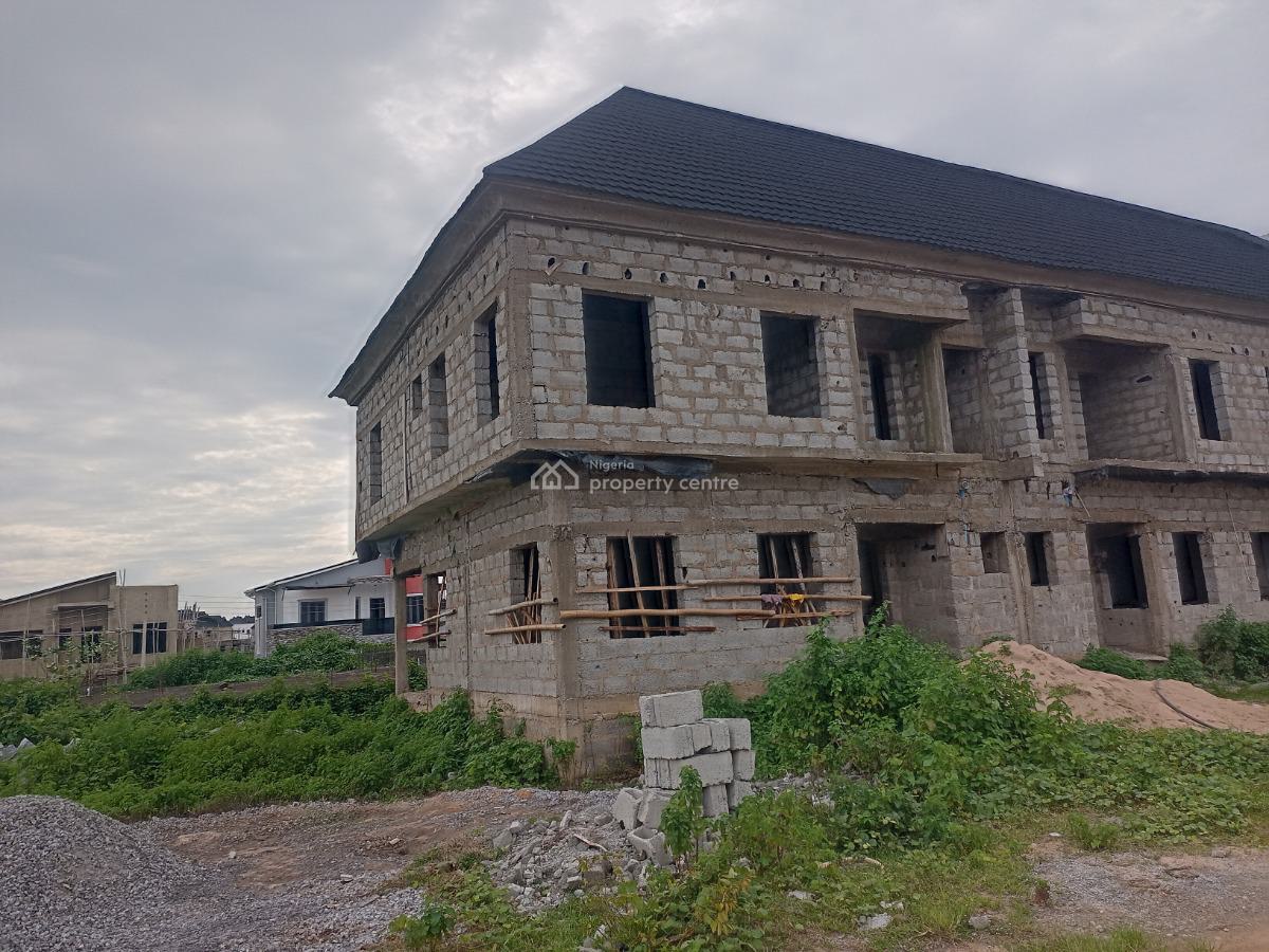 3 Bedroom Terrace Duplex Carcass, Along Voice of Nigeria Road, Airport Road, Lugbe Abuja, Lugbe District, Abuja, Terraced Duplex for Sale