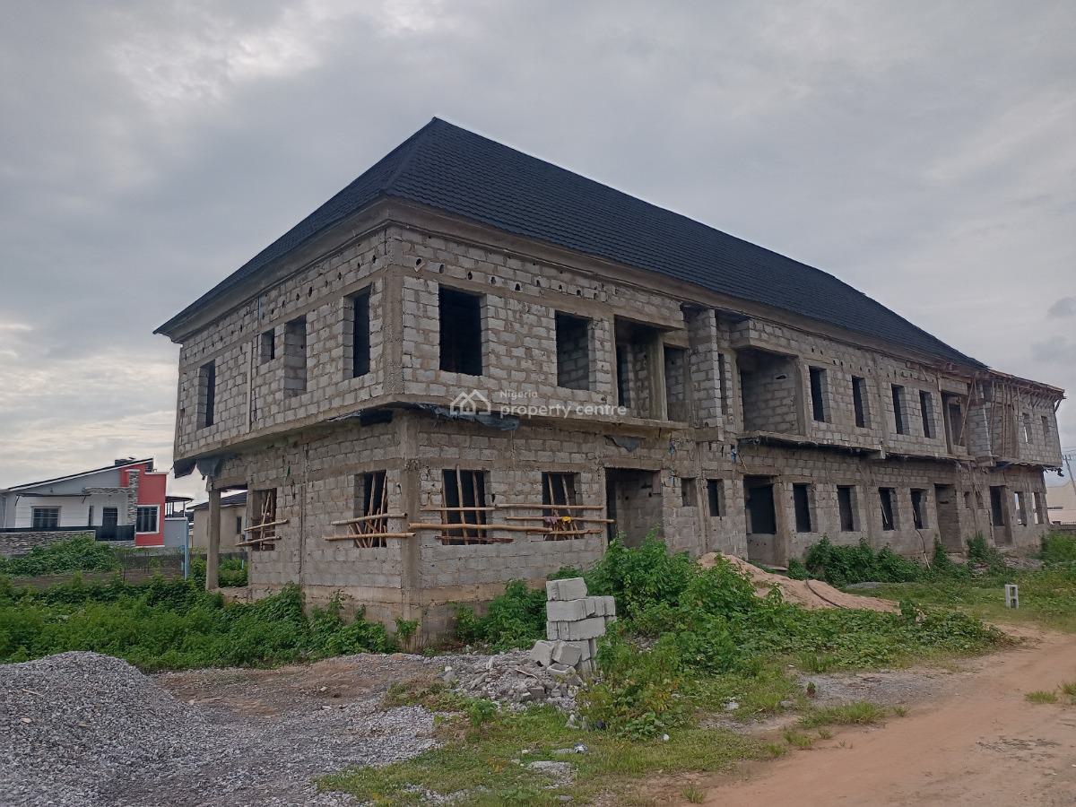 3 Bedroom Terrace Duplex Carcass, Along Voice of Nigeria Road, Airport Road, Lugbe Abuja, Lugbe District, Abuja, Terraced Duplex for Sale
