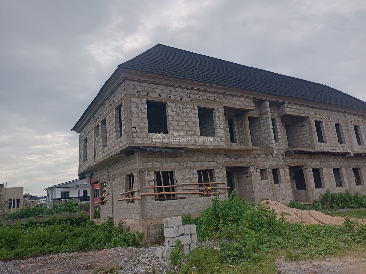 3 Bedroom Terrace Duplex Carcass, Along Voice of Nigeria Road, Airport Road, Lugbe Abuja, Lugbe District, Abuja, Terraced Duplex for Sale