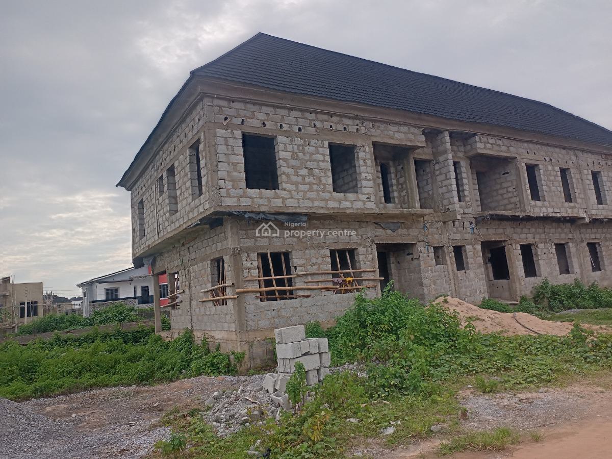 3 Bedroom Terrace Duplex Carcass, Along Voice of Nigeria Road, Airport Road, Lugbe Abuja, Lugbe District, Abuja, Terraced Duplex for Sale