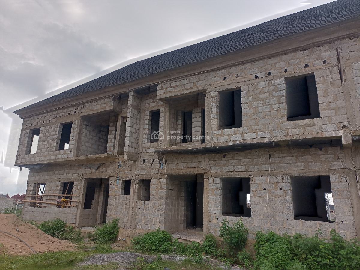 3 Bedroom Terrace Duplex Carcass, Along Voice of Nigeria Road, Airport Road, Lugbe Abuja, Lugbe District, Abuja, Terraced Duplex for Sale