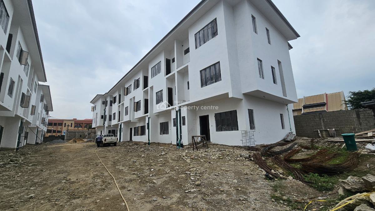 Carcass and Solid 4 Bedroom Terrace Duplex with a Room Bq, Awuse Estate, Opebi, Ikeja, Lagos, Terraced Duplex for Sale
