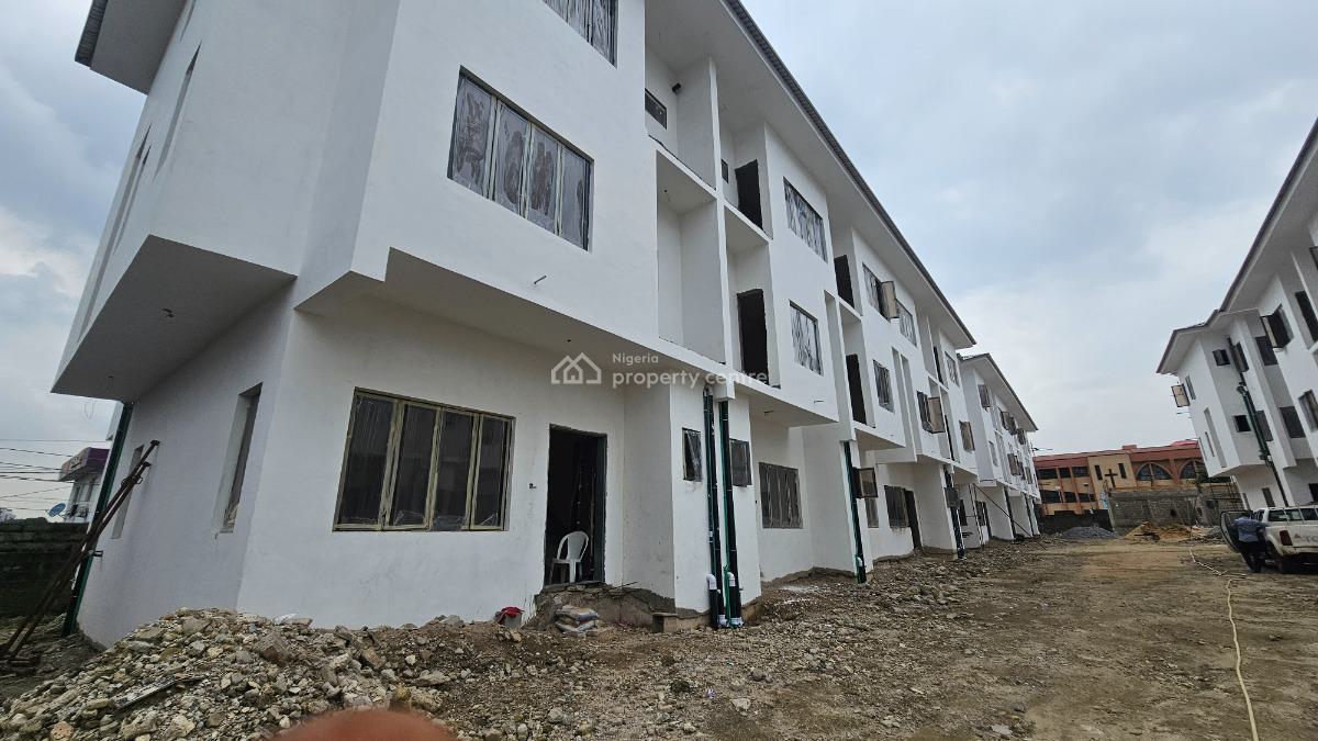 Carcass and Solid 4 Bedroom Terrace Duplex with a Room Bq, Awuse Estate, Opebi, Ikeja, Lagos, Terraced Duplex for Sale