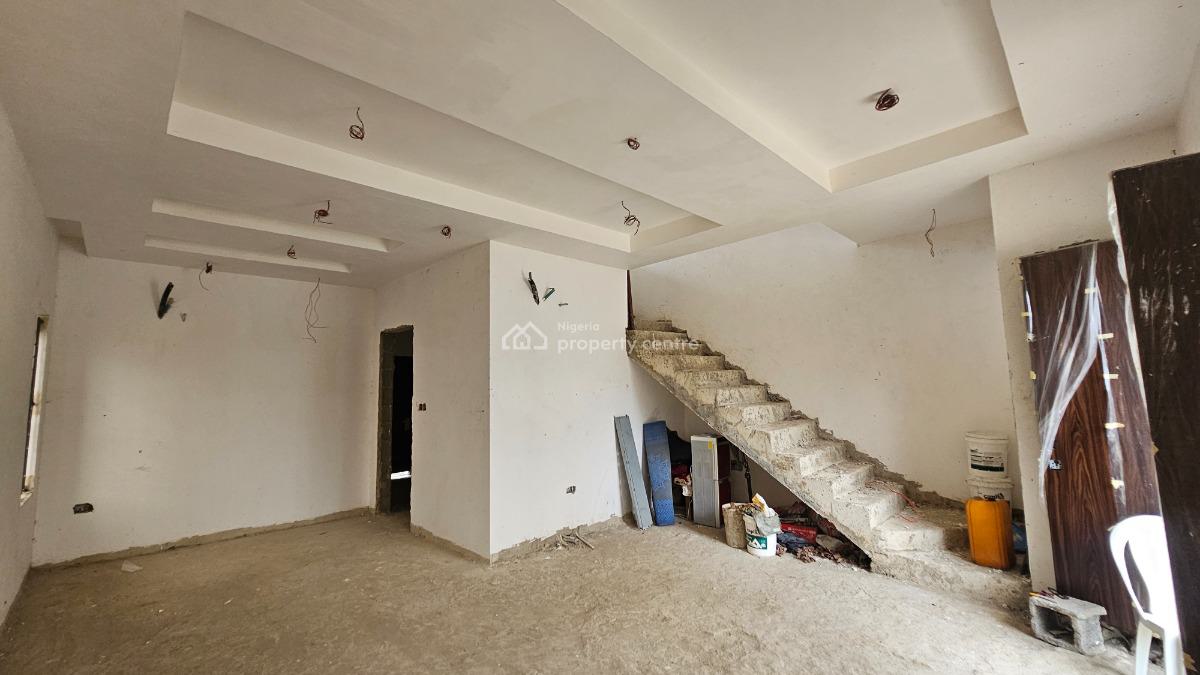 Carcass and Solid 4 Bedroom Terrace Duplex with a Room Bq, Awuse Estate, Opebi, Ikeja, Lagos, Terraced Duplex for Sale