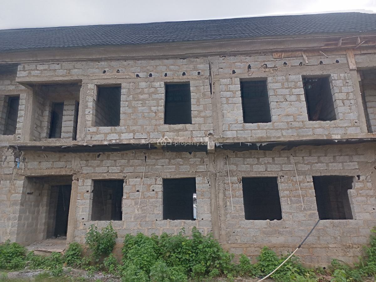 2 Bedroom Terrace Duplex Carcass, Along Voice of Nigeria Road Airport Road Abuja, Lugbe District, Abuja, Terraced Duplex for Sale