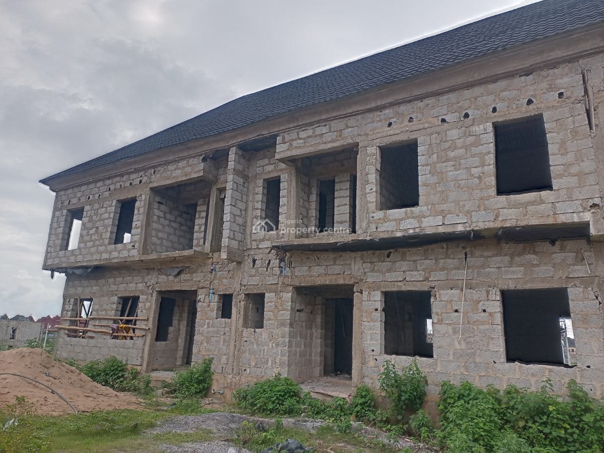 2 Bedroom Terrace Duplex Carcass, Along Voice of Nigeria Road Airport Road Abuja, Lugbe District, Abuja, Terraced Duplex for Sale